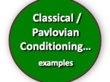 Examples of Classical / Pavlovian Conditioning